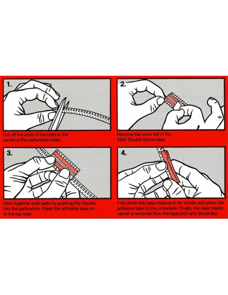 Double Splice Tape SMD for 16 mm paper component tapes